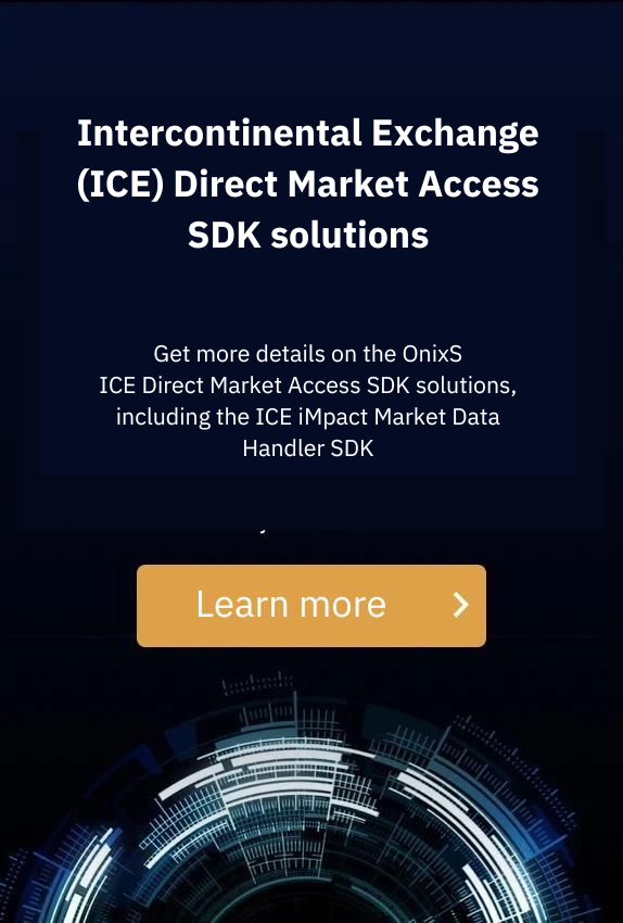 Get more details on the OnixS ICE DMA SDKs